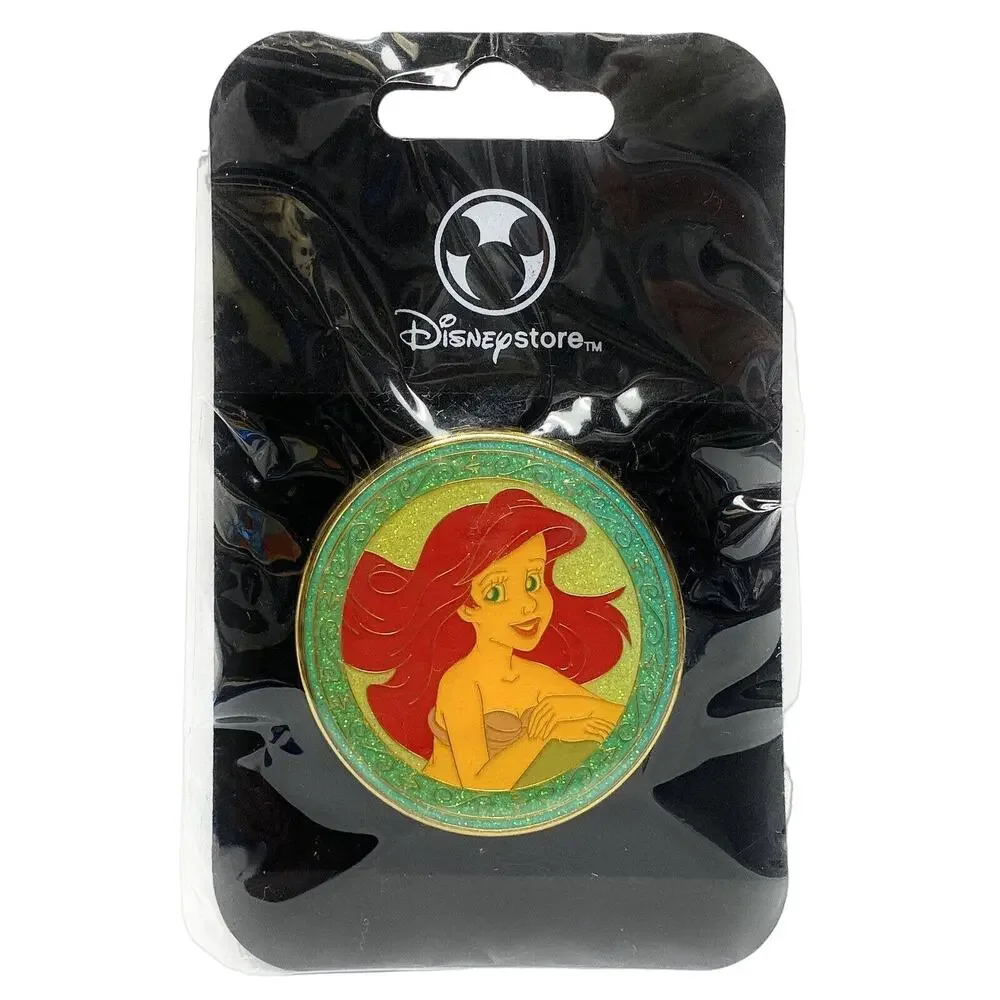 Disney Store Exclusive Princess Ariel Compact Mirror Pin 2008 Collectible LE